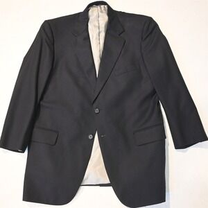Tom James 42S Navy Blue Wool USA Made Mens Blazer Suit Jacket Sport Coat